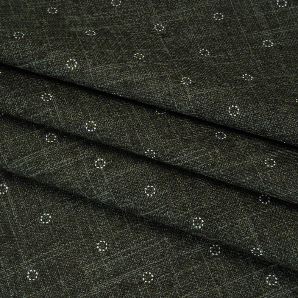 Printed Quilting Cotton by Ghazal Razavi for FIGO Studio - Olive Stitches Circles - Stash Collection - Joann Fabrics
