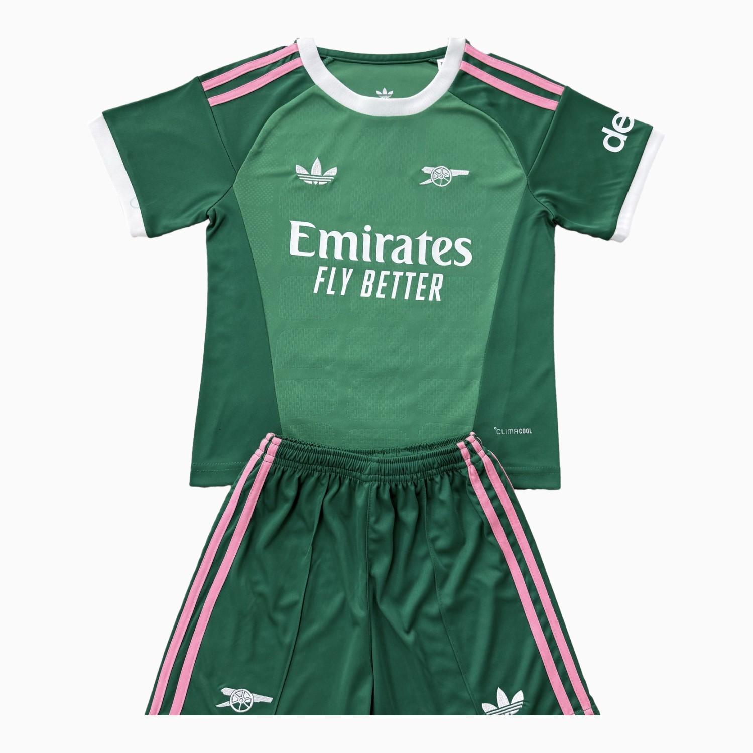 Arsenal 26-27 Green Pink Originals Goalkeeper Men's Adult Jersey Set - Fans Version - UnitedFutballJersey