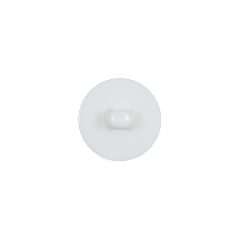 Italian White Plastic Shank Back Button - 20L/12.5mm - Joann Fabrics