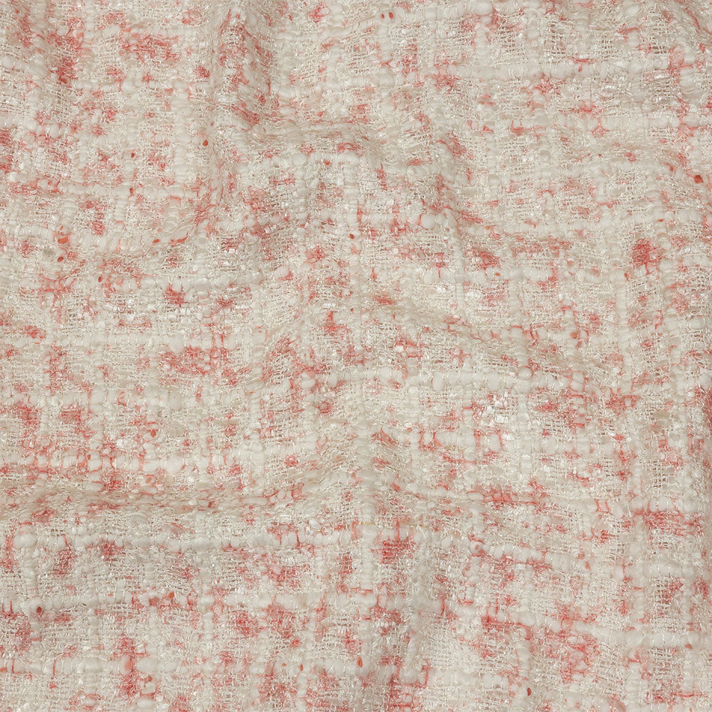 Newcastle Pink and Silver Coin Viscose and Acrylic Chenille Tweed - Joann Fabrics