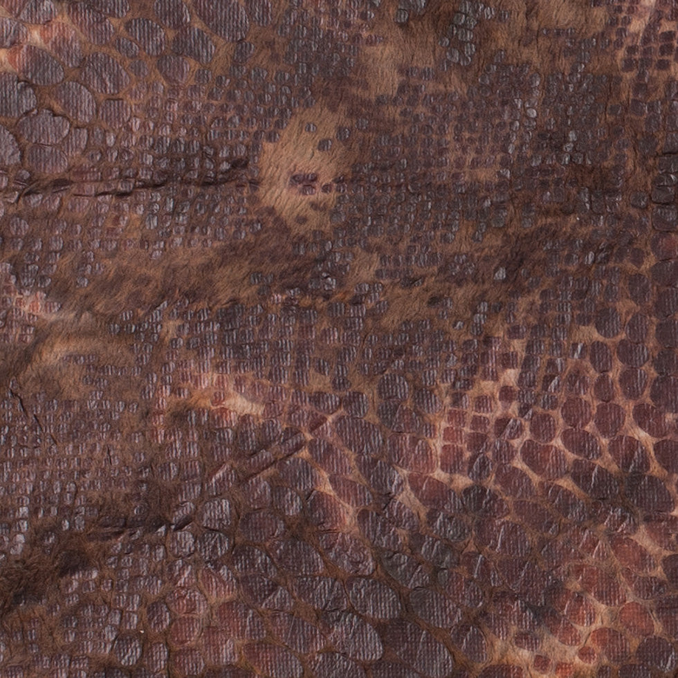 Brown Knitted Faux Fur with Reptillain Laminate - Joann Fabrics