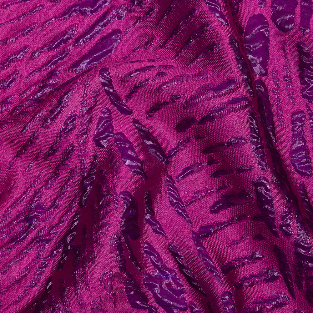 Metallic Magenta Abstract Luxury Brocade - Joann Fabrics
