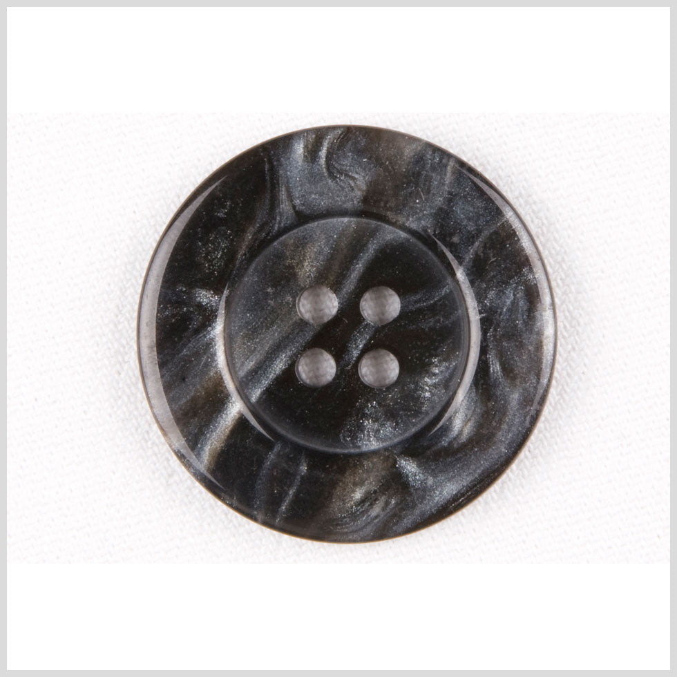 Black/Gray Plastic Button - 54L/34mm - Joann Fabrics