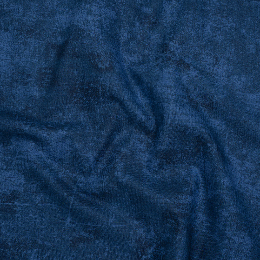 Printed Quilting Cotton by Northcott - Navy Painterly Texture - Canvas Collection - Joann Fabrics