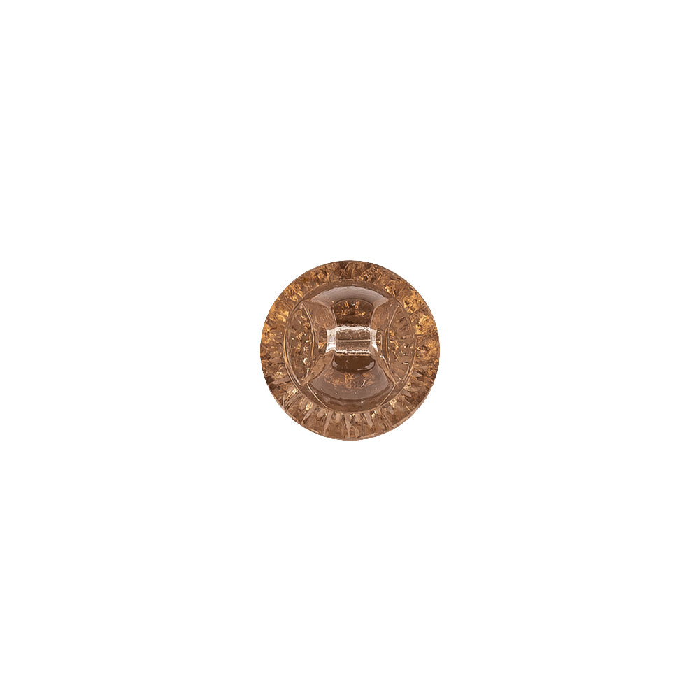Translucent Golden Shadow Abstract Radiating Shank Back Glass Button - 16L/10mm - Joann Fabrics