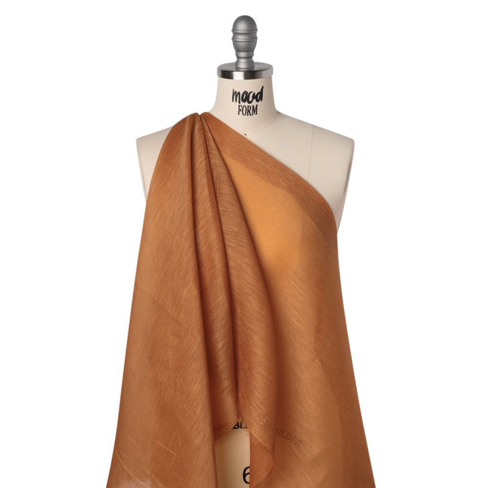 Linen and Silk Organza - Sienna - Famous Australian Designer Deadstock - Joann Fabrics
