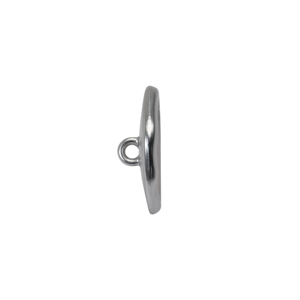 Organic Wavy Edge Concave Shank Back Metal Button - 27L/17mm - Brushed Nickel - Joann Fabrics