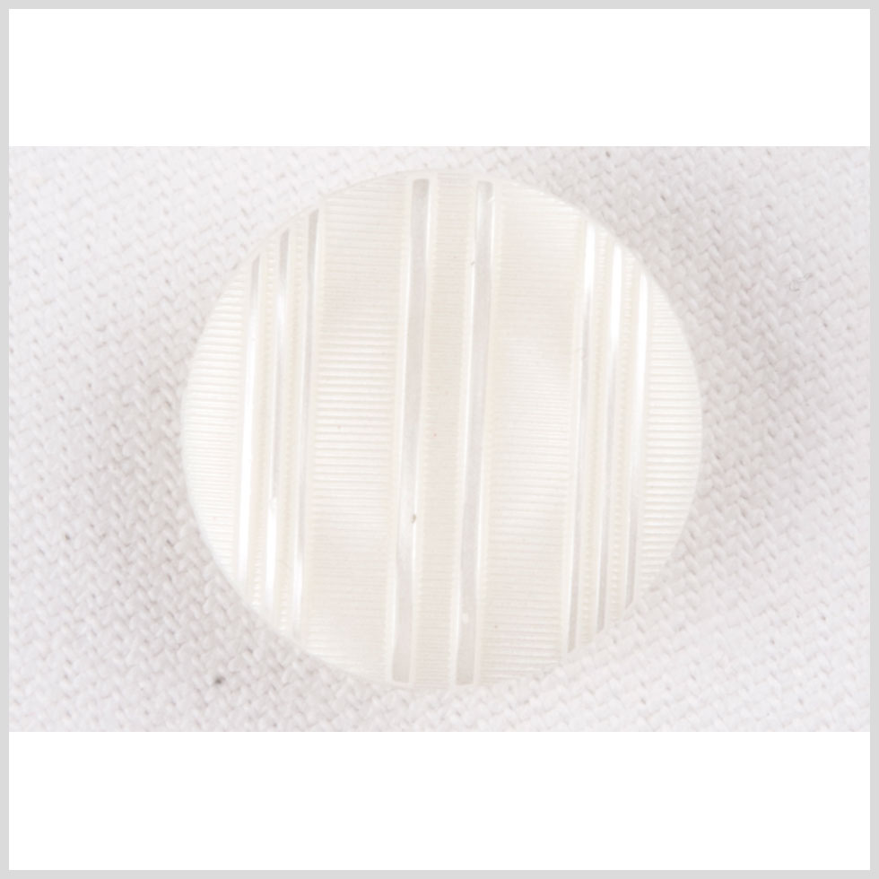 Plastic Shank Back Button - 28L/18mm - Off White Ribs and Stripes - Joann Fabrics