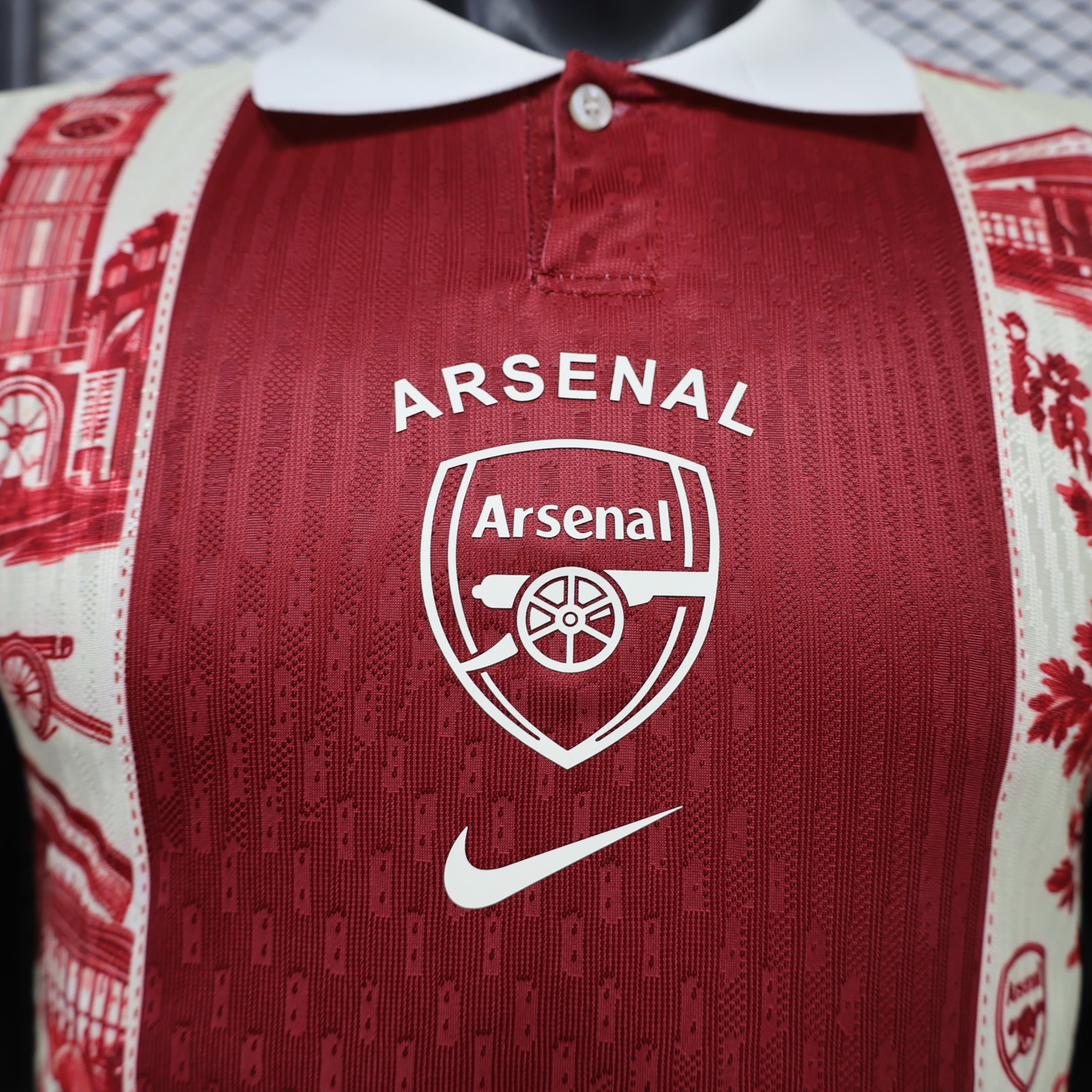 Arsenal 26-27 Cream Red Floral Special Jersey - Player Version - UnitedFutballJersey