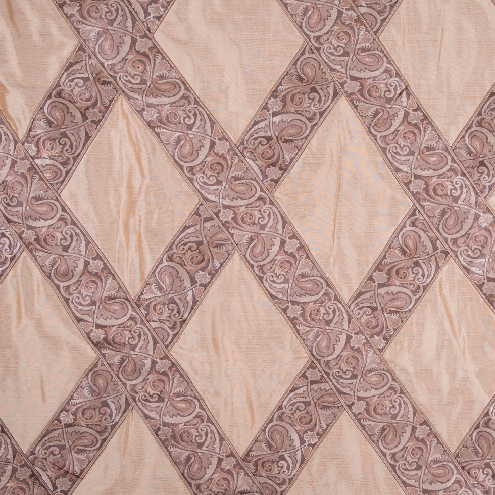 Caramel/Taupe Diamonds Shantung   /Dupioni - Joann Fabrics