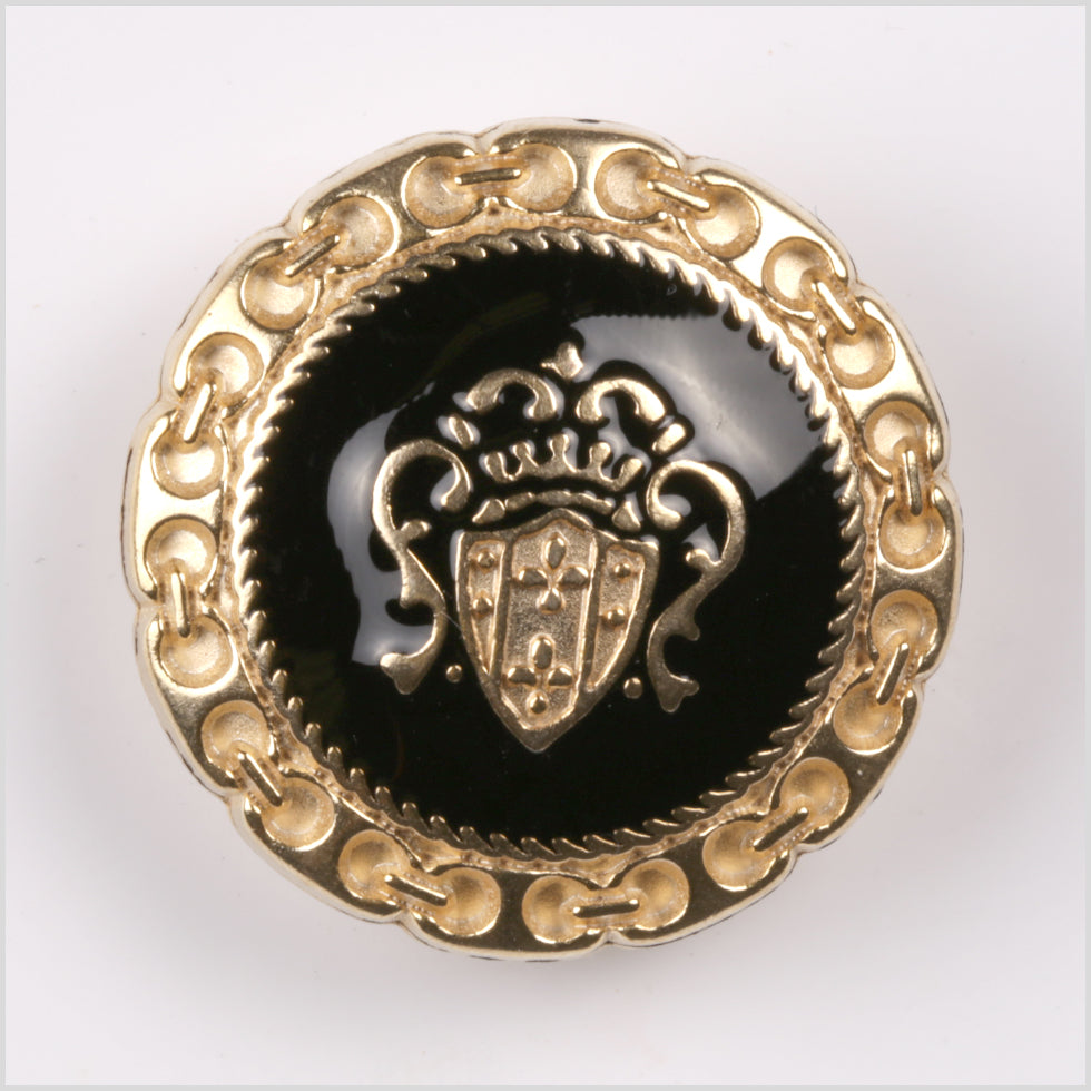 Gold Metal Coat Crest Button - 44L/28mm - Joann Fabrics