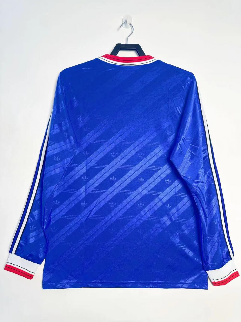 1986/1988 Retro Long Sleeve Manchester United Third Away Football Shirt 1:1 Thai Quality