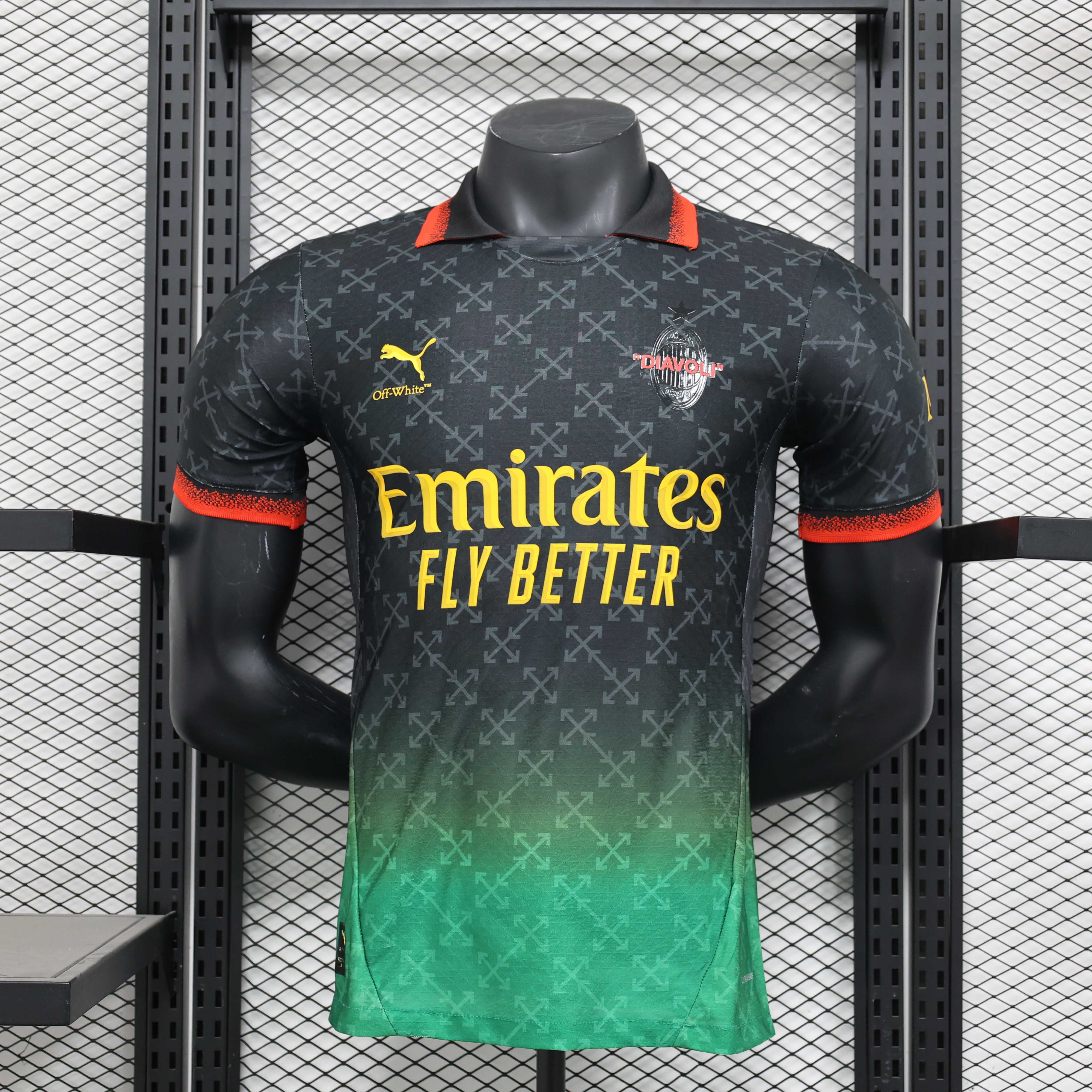 2025/2026 Player Version AC Milan Co-Branded Edition 01 Football Jersey 1:1 Thai quality