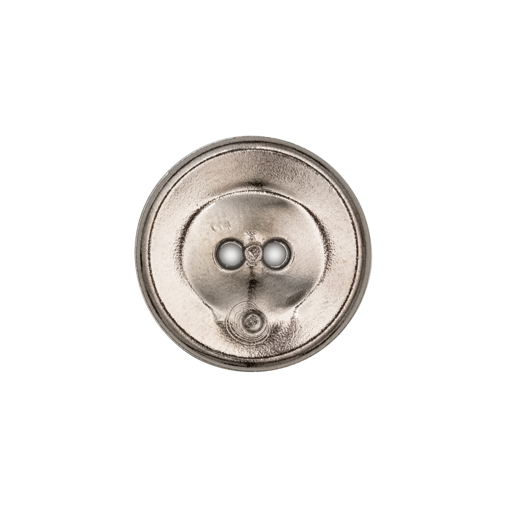 Italian Silver 2-Hole Crest Button - 32L/20mm - Joann Fabrics