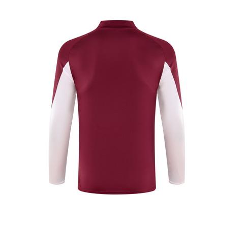 2024 Bayern Half-Pull Training Suit Red Jersey Set 1:1 Thai Quality