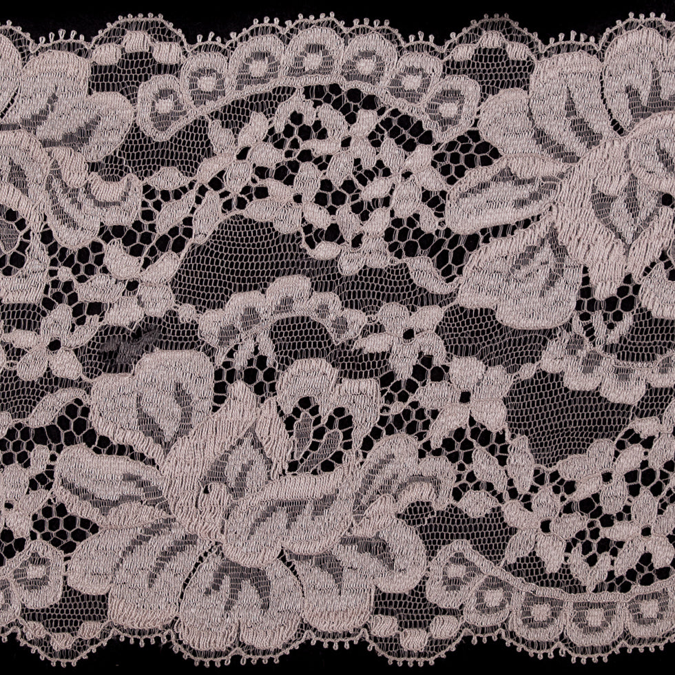 Heavenly Pink Fine Floral Lace Trim - 5.5