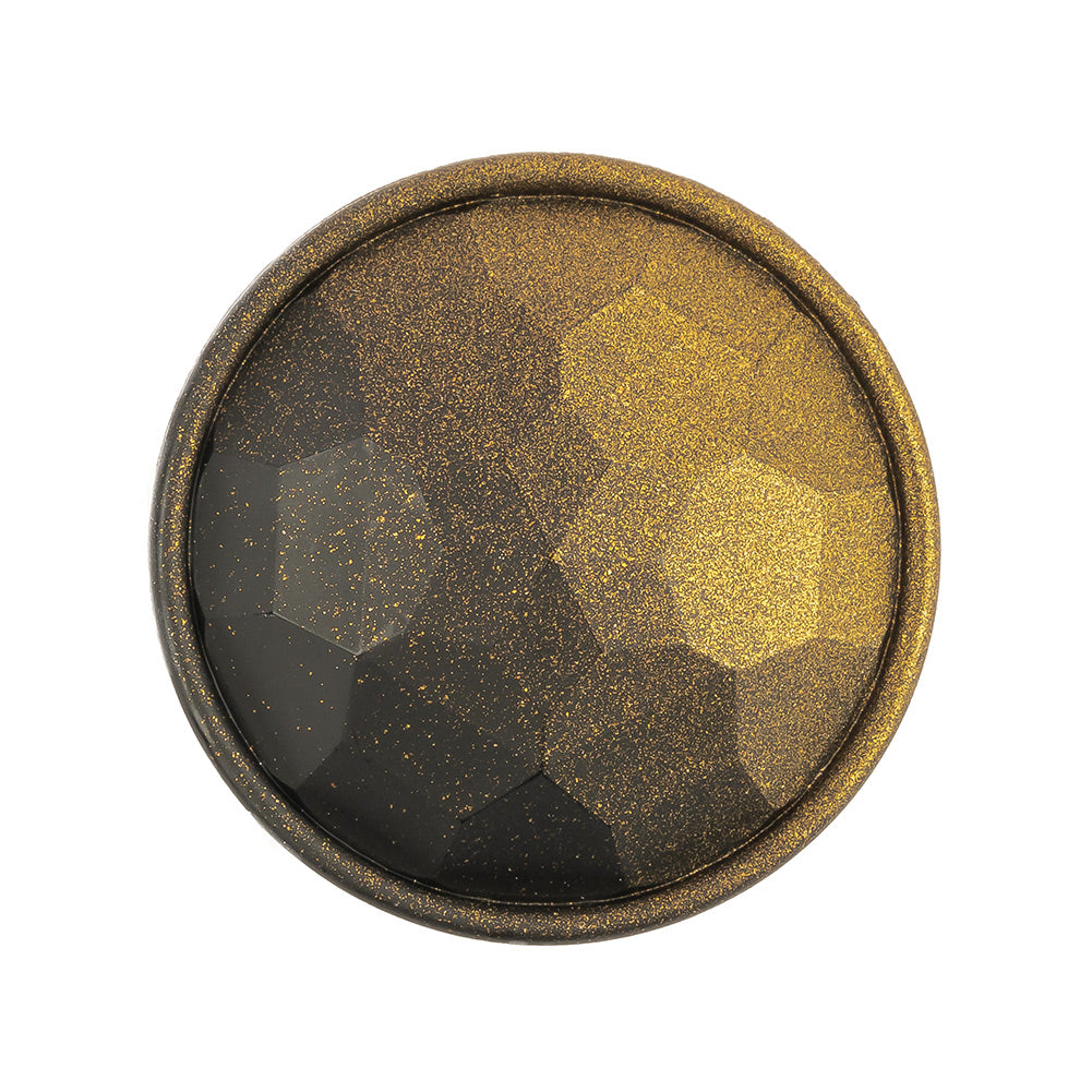 Italian Matte Brass Faceted Metal Look Shank Back Button - 44L/28mm - Joann Fabrics
