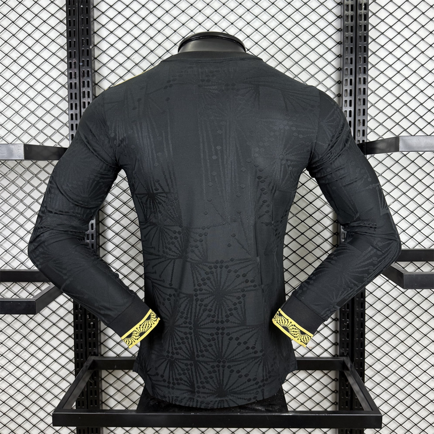 Mexico 2025 Gold Cup Black Long Sleeves Jersey - Player Version - UnitedFutballJersey