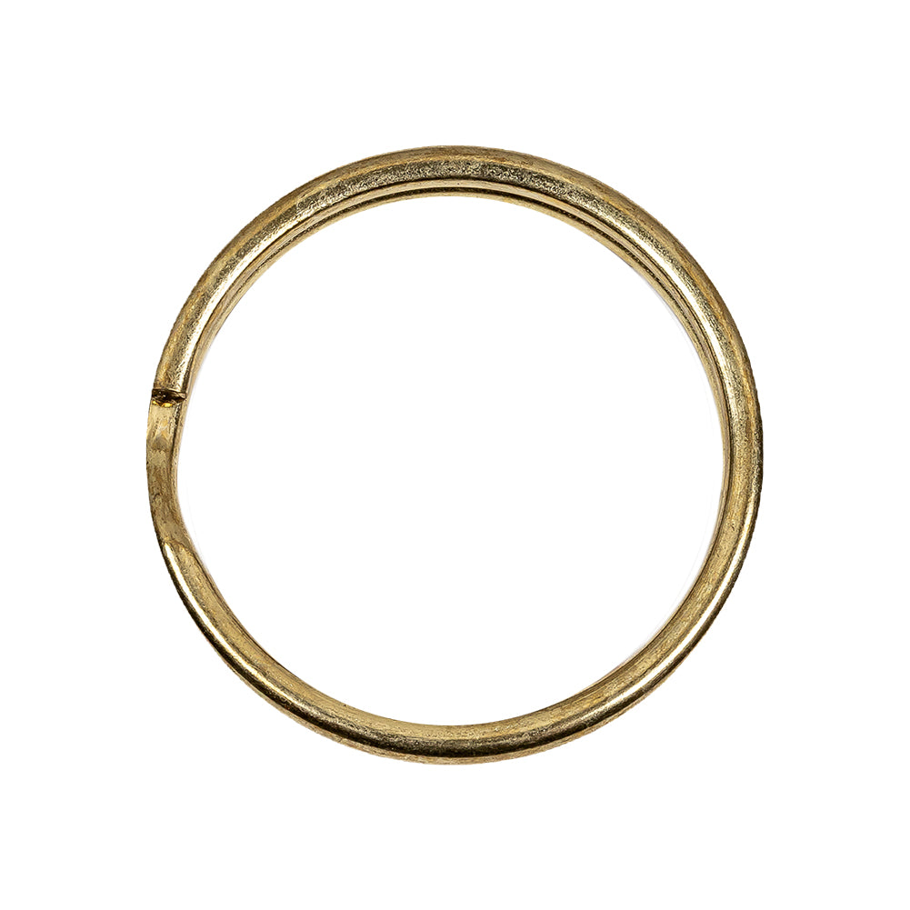 Gold Metal Split Keychain Ring - 1.0625