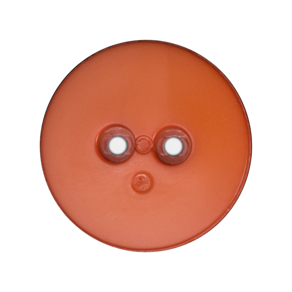 Plastic 2-Hole Button - 44L/28mm - Orange Dish Shaped with Radiating Textured Center - Joann Fabrics