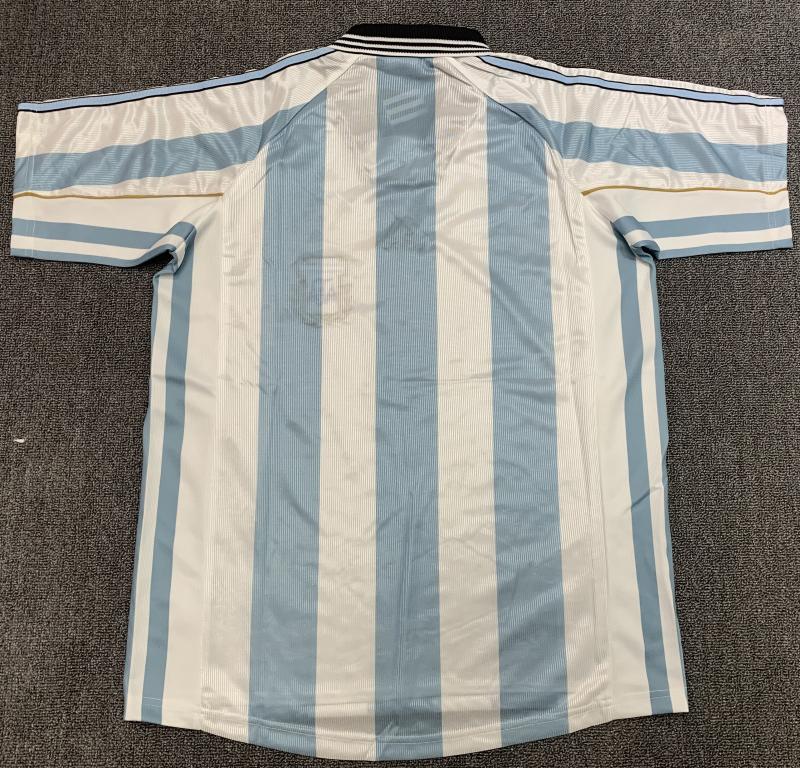1998 Retro Argentina National Team Home Jersey 1:1 Thai Quality