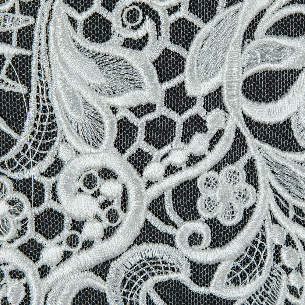 Embroidered Lace - Off-White Floral - Joann Fabrics
