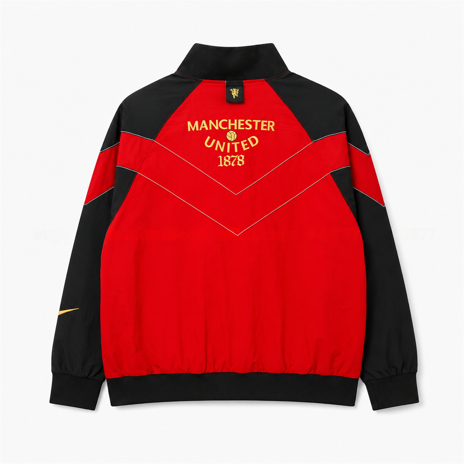 Retro Manchester United 2006-07 Windbreaker Jacket - Red With Black Sleeve - UnitedFutballJersey