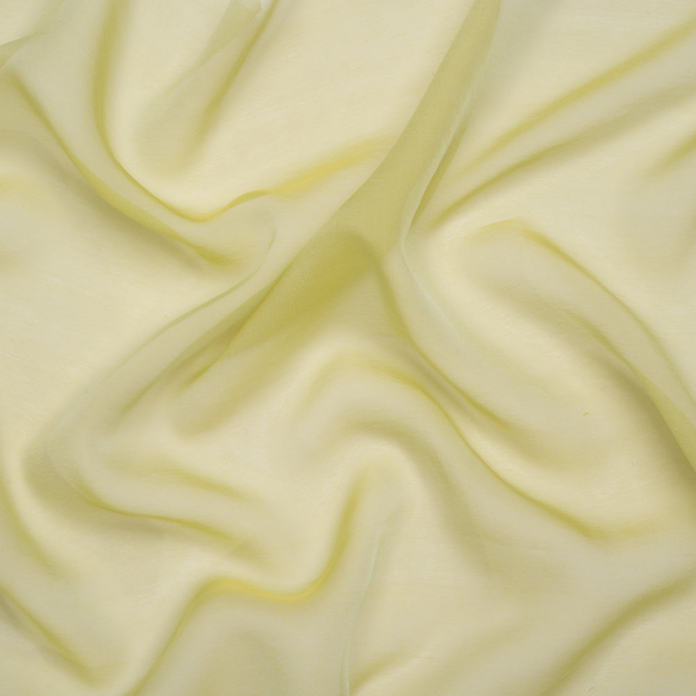 Adelaide Key Lime and White Iridescent Chiffon-Like Silk Voile - Joann Fabrics