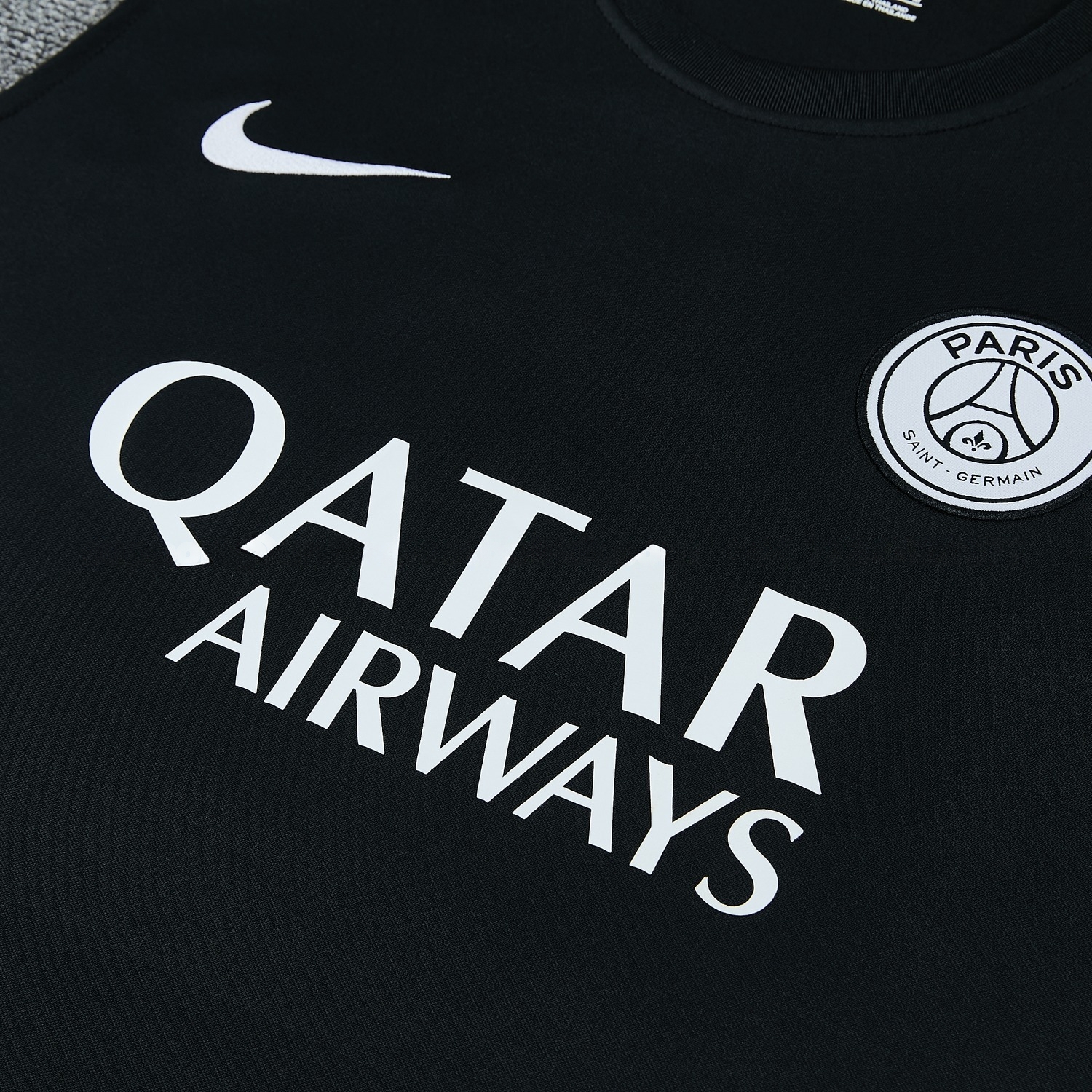 Paris Saint-Germain PSG 26-27 Vest Training Set - Black Vest and Shorts - UnitedFutballJersey