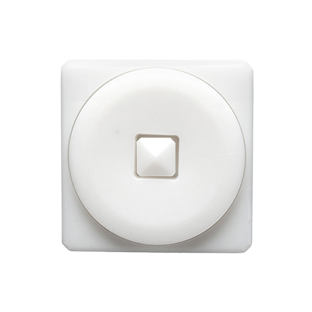 White Circle in a Square 2-Piece Dimensional Shank Back Button - 38L/24mm - Joann Fabrics