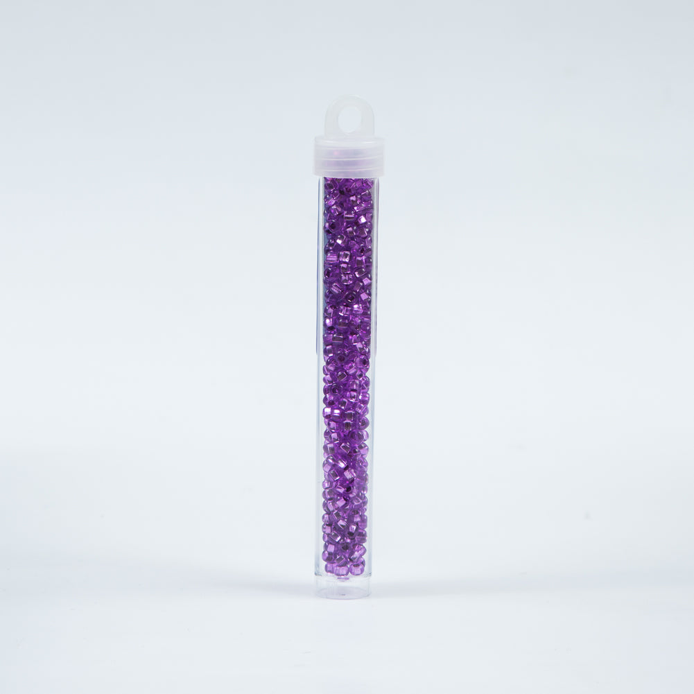 Silver Lined Mauve Czech Seed Beads - Size 6 - Joann Fabrics