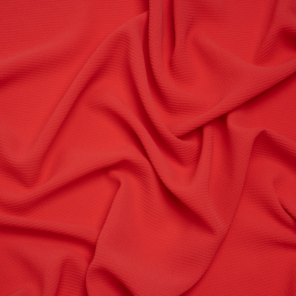 Stretch Puckered Polyester Crepe - Coral Rose - Designer Deadstock - Joann Fabrics