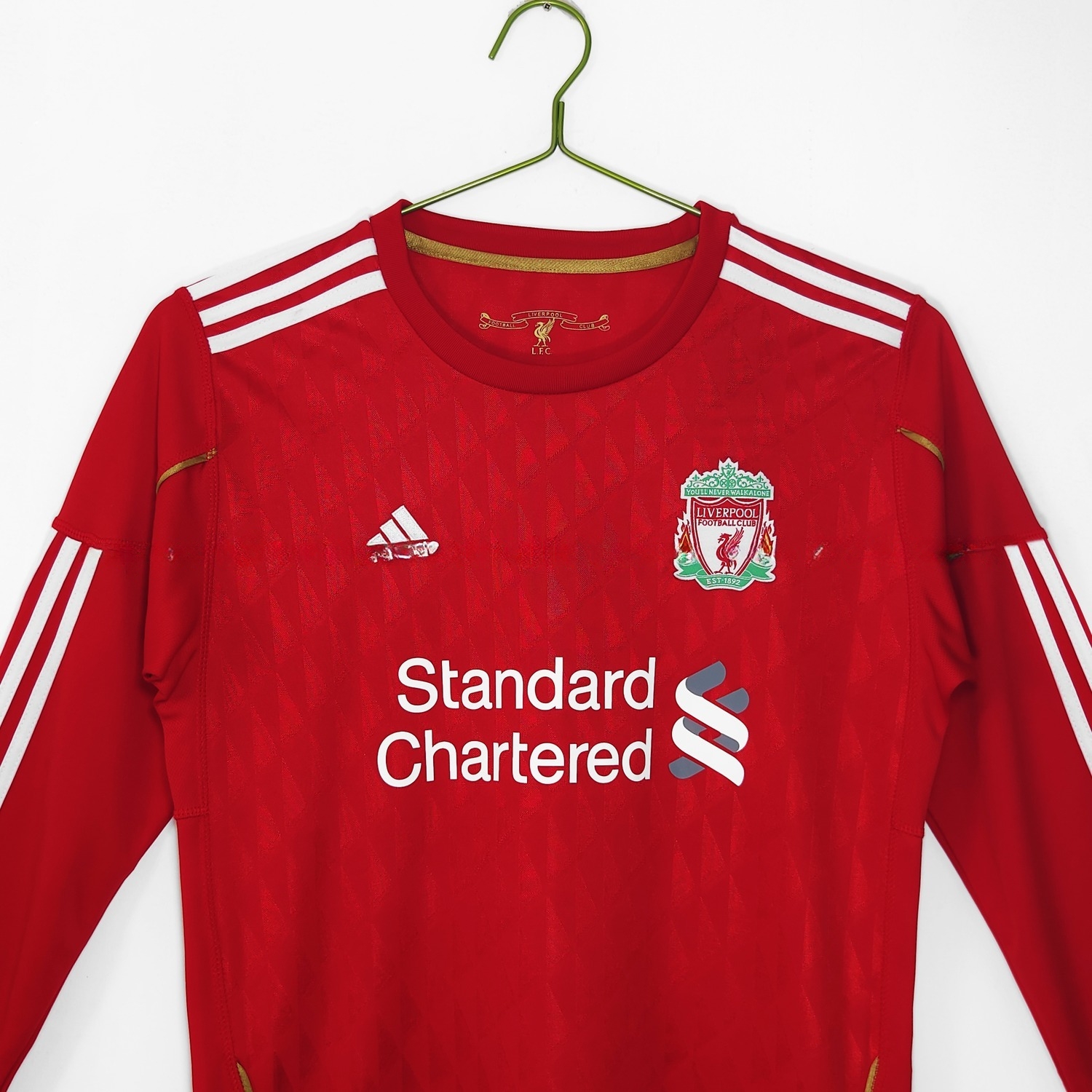 Retro Liver.pool 2010-11 Home Long Sleeves Jersey - UnitedFutballJersey