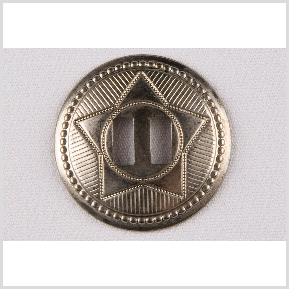 Silver Metal Coat Button - 60L/38mm - Joann Fabrics
