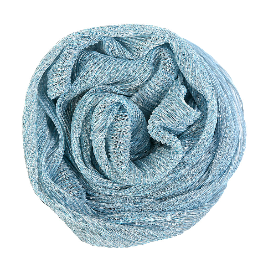 Metallic Stretch Plisse - Baby Blue - Natalia Collection - Joann Fabrics