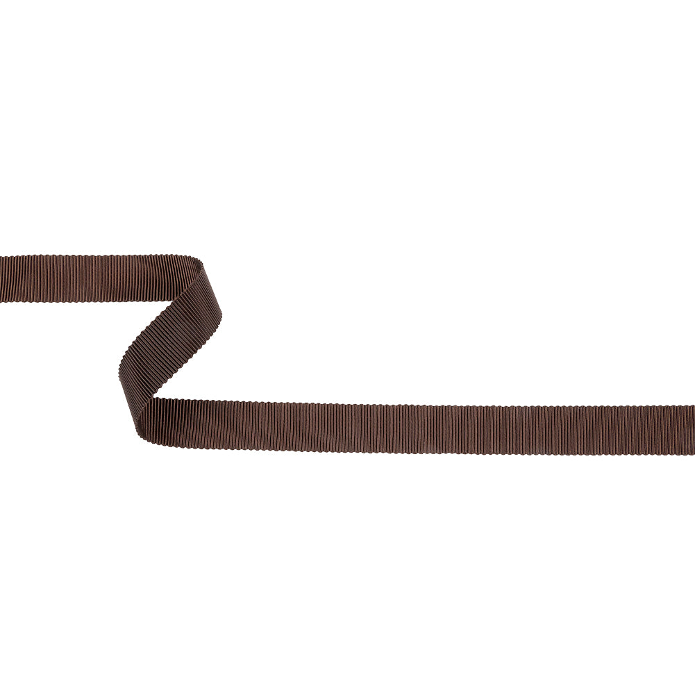 Dark Brown Recycled Polyester Petersham Grosgrain Ribbon - 15mm - Joann Fabrics