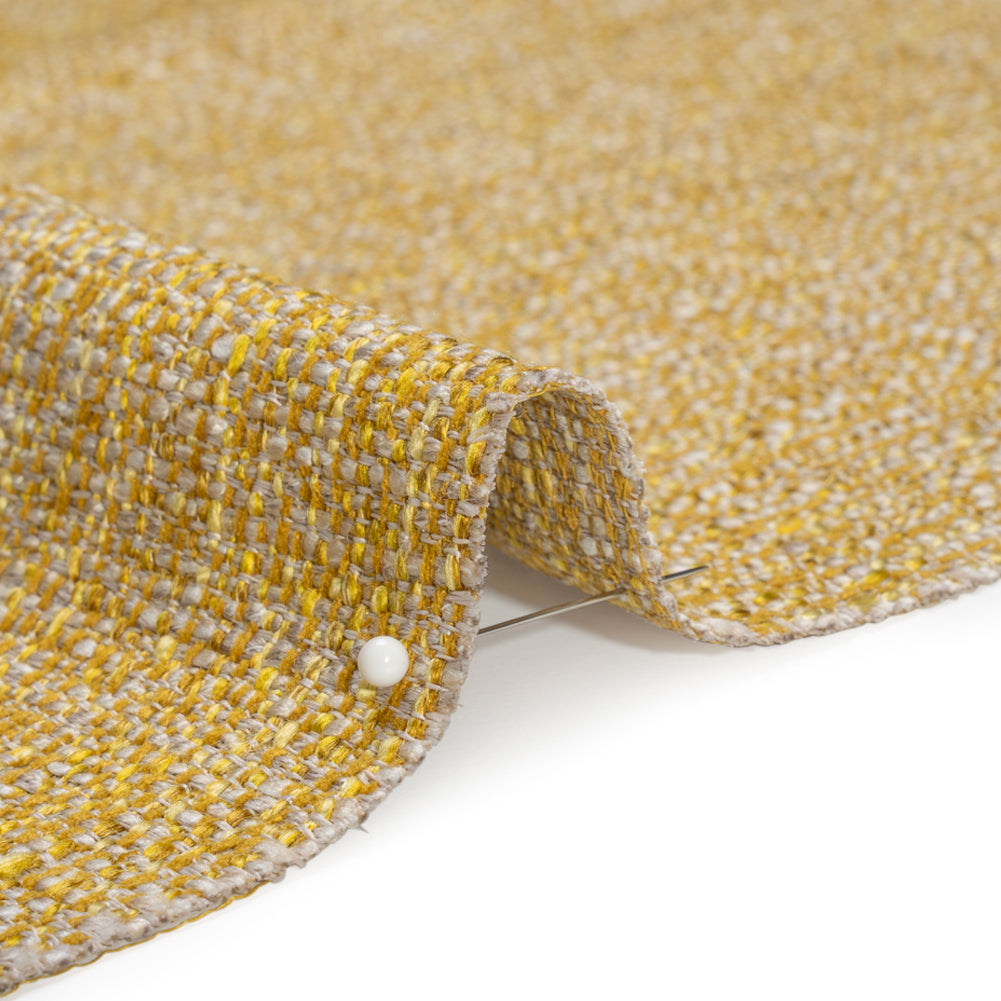 Tweed Upholstery Woven with Latex Backing - Sunshine - Heath Collection - Joann Fabrics
