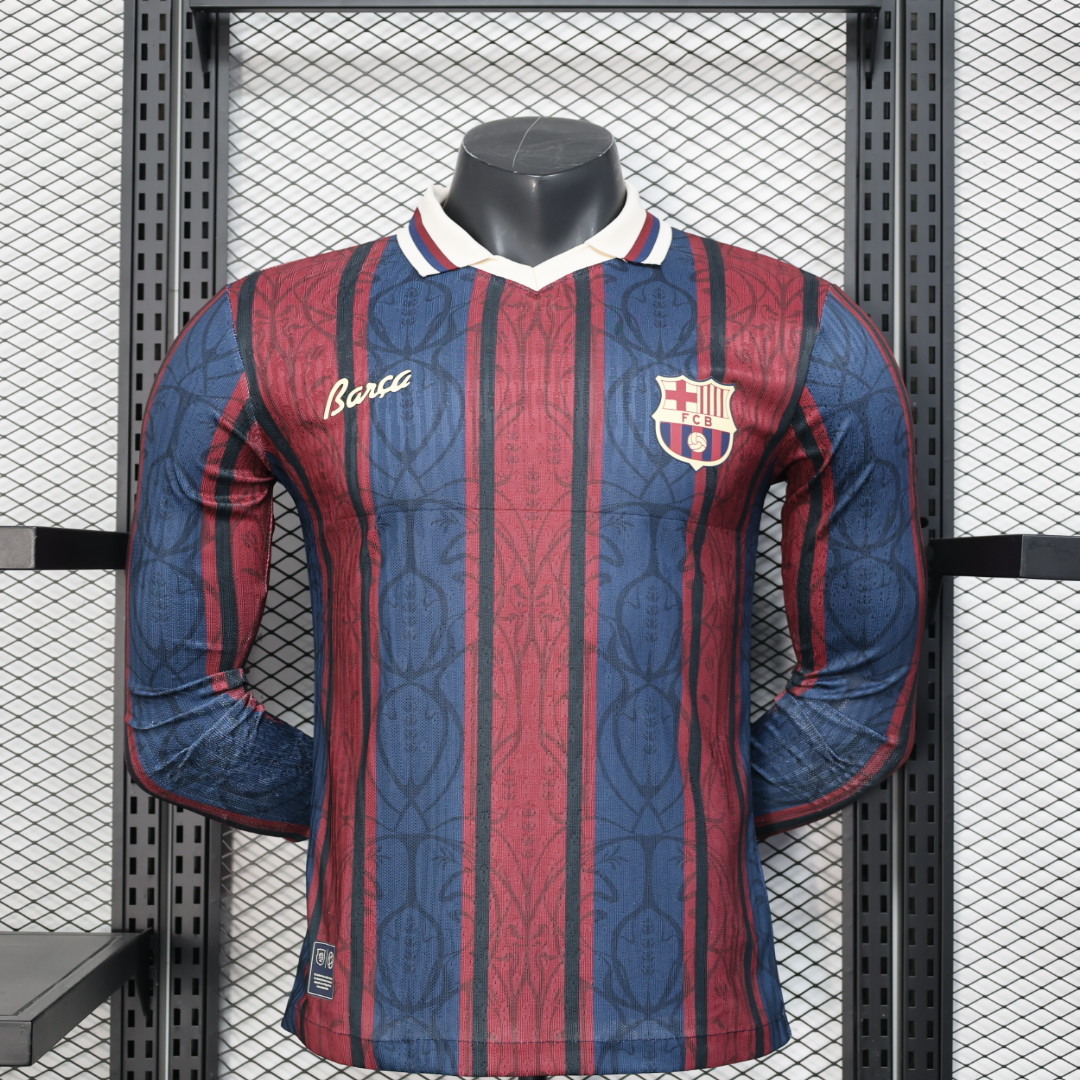2025/2026 Long Sleeve Barcelona 125th Anniversary Version Football Jersey 1:1 Thai quality