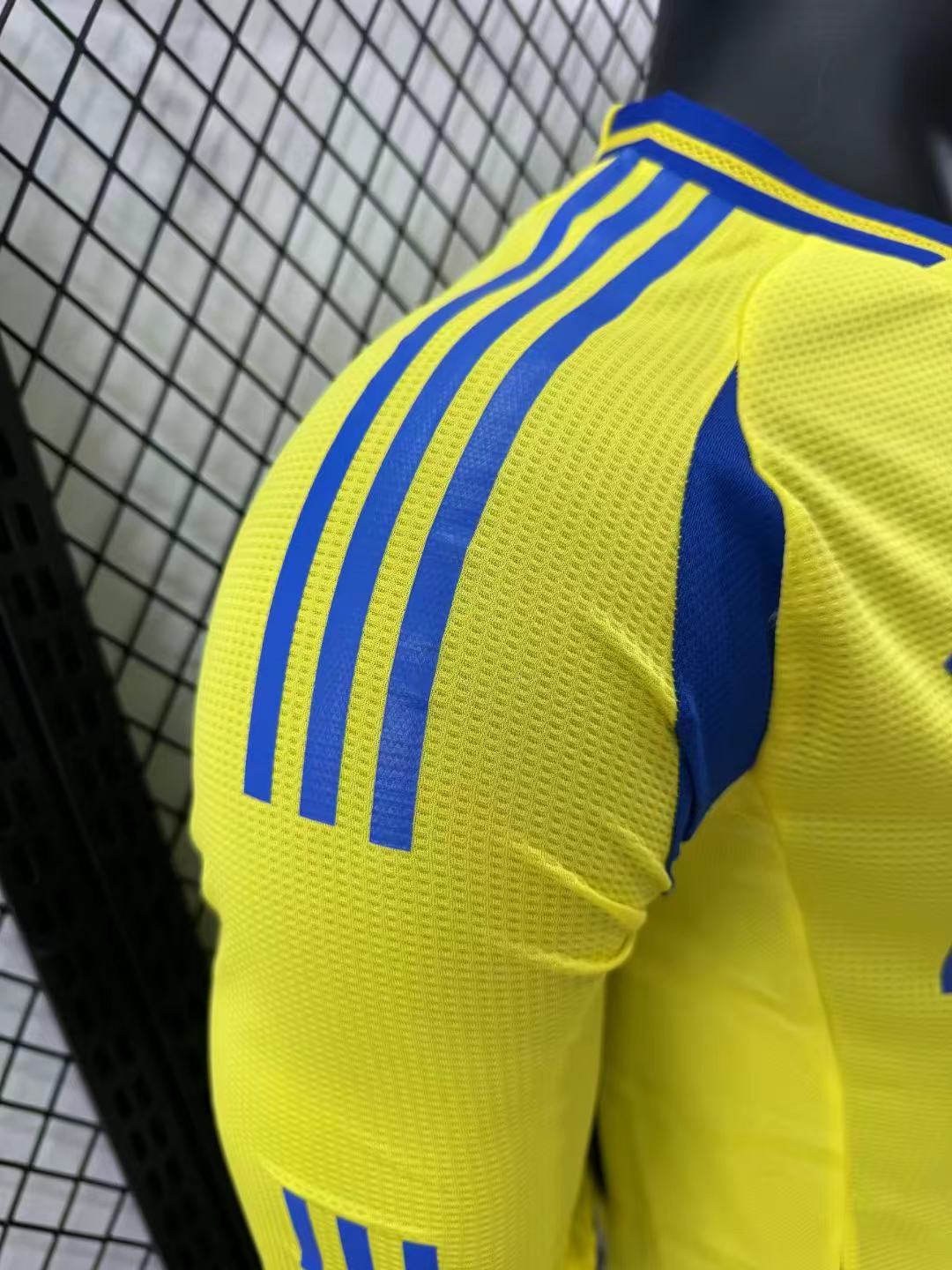 2024/2025 Player Version Al-Nassr Home Long Sleeve Football Shirt 1:1 Thai Quality