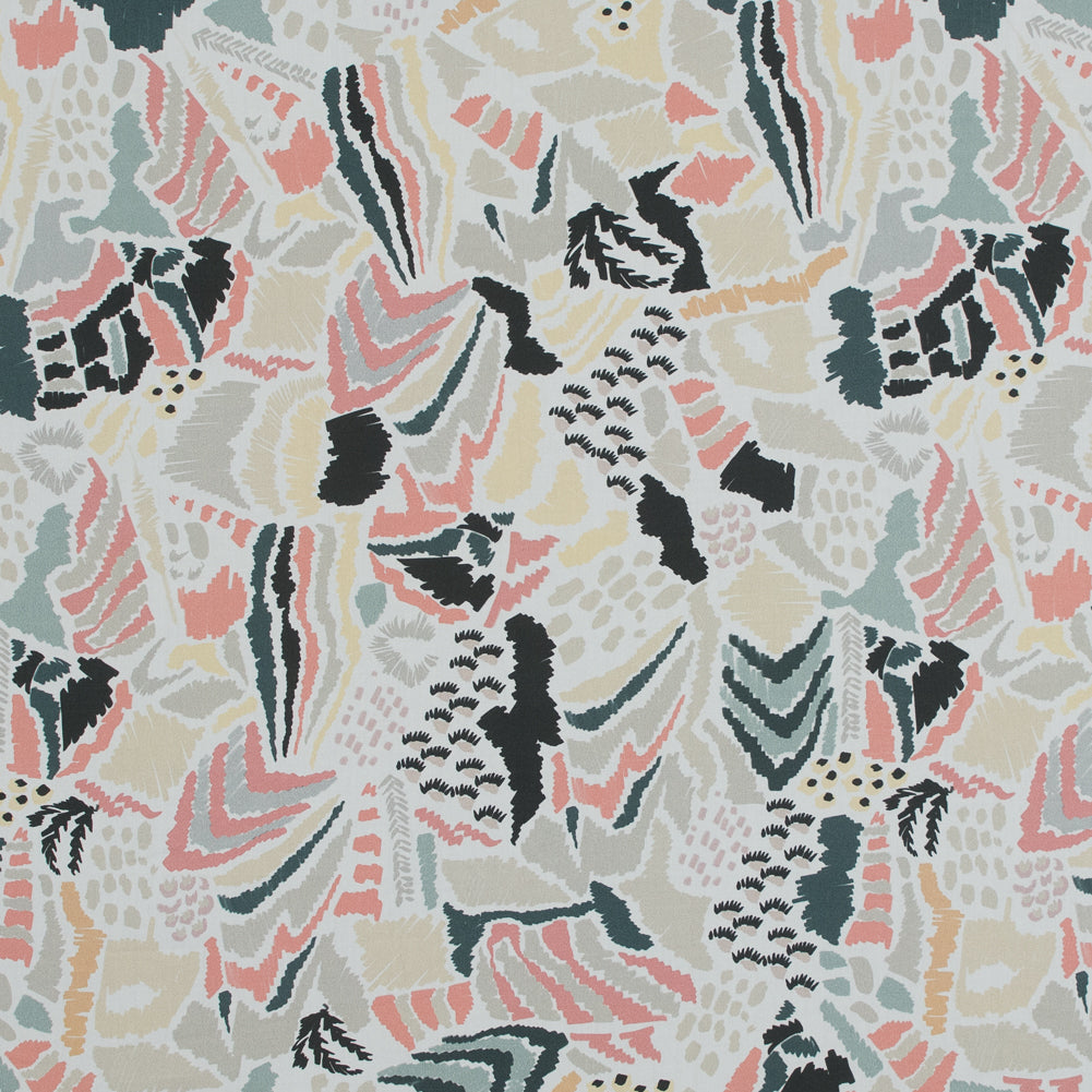 Cotton Poplin - Navy, Pink and Gray Abstract - Discovering Nemo Print - Mood Exclusive Avenable Collection - Joann Fabrics