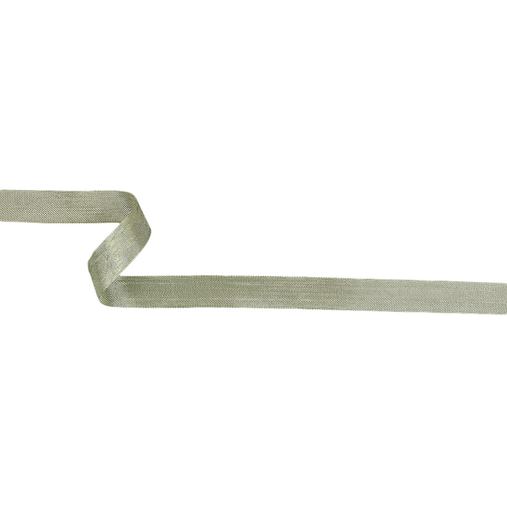 Pale Green Woven Edge Rayon Seam Binding - 0.5