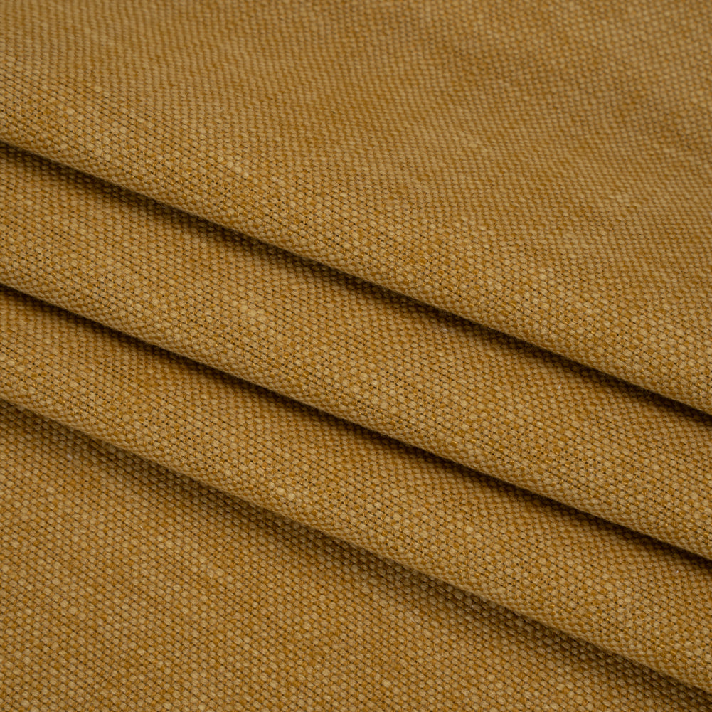 Linen Look Recycled Polyester and Cotton Woven - Tumeric - British Imported - Joann Fabrics