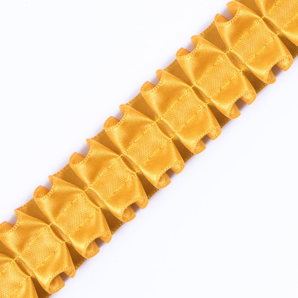 Italian Mustard Box Pleated Trimming - 1