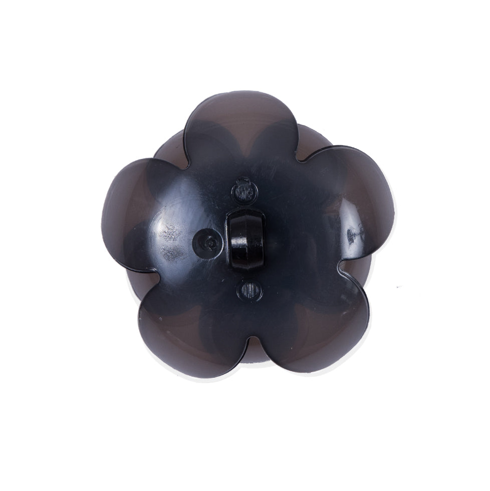 Italian Black Floral Shank-Back Button - 40L/25.5mm - Joann Fabrics