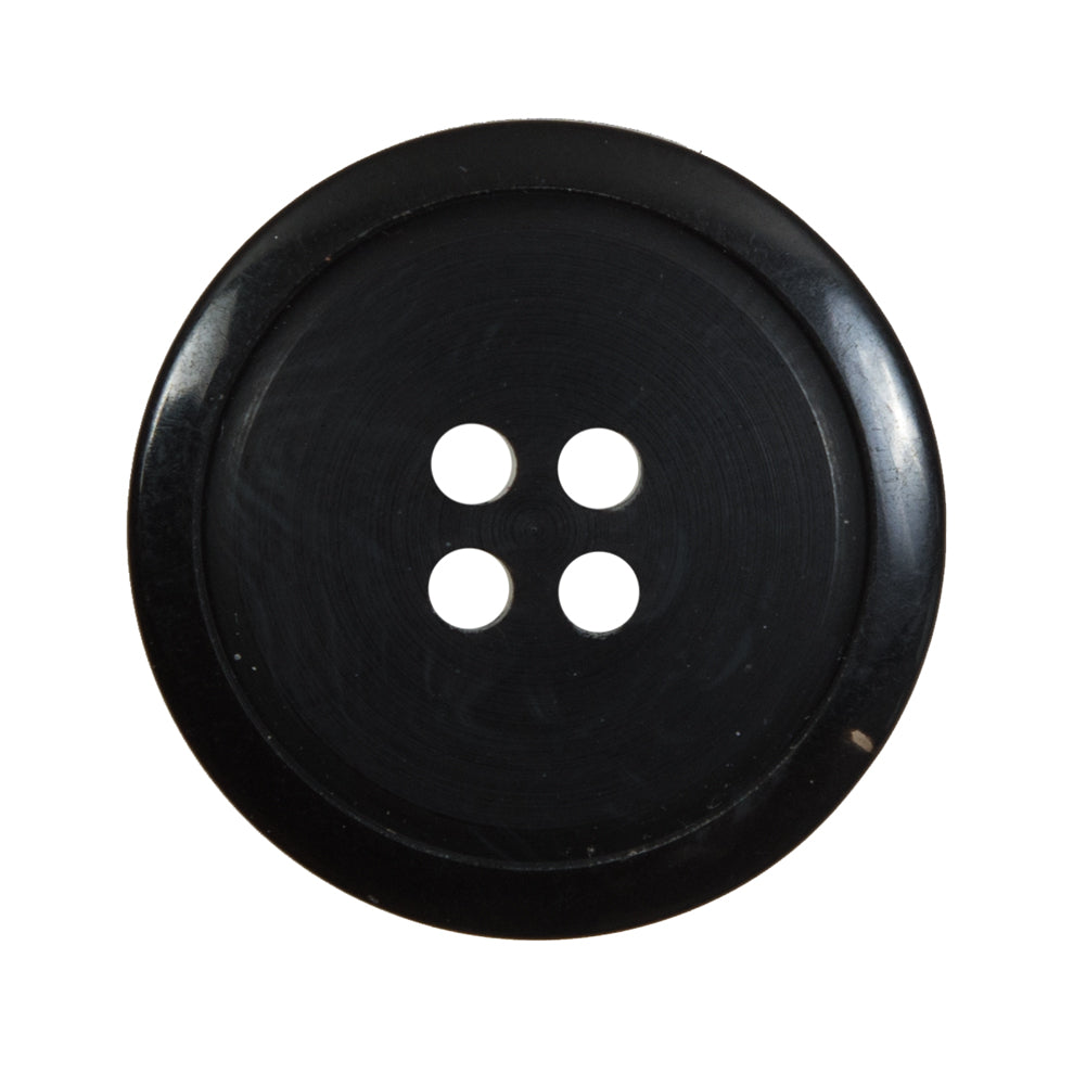 Black Plastic 4-Hole Button - 40L/25.5mm - Joann Fabrics