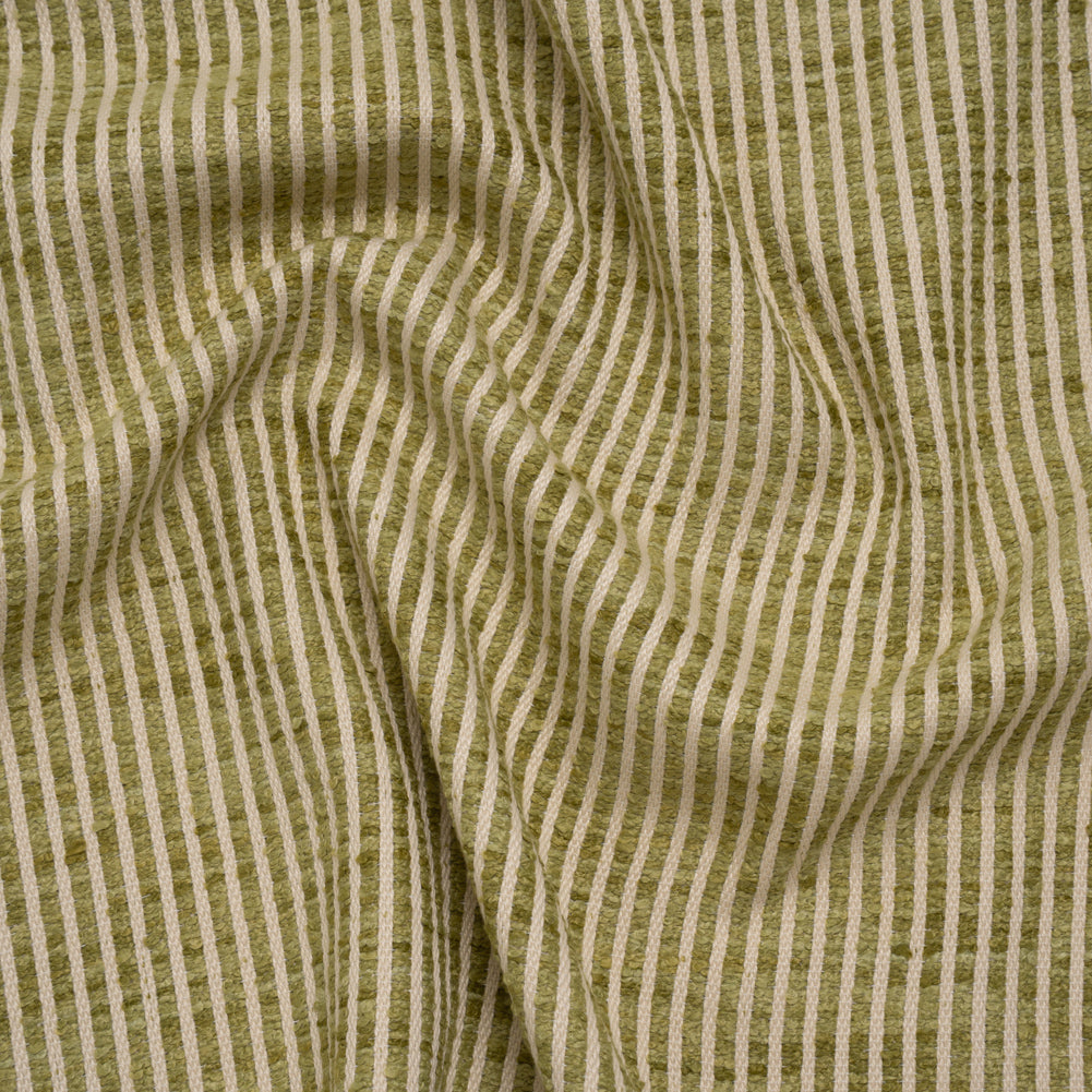 Polyester Boucle Woven - Leaf Stripes - British Imported - Joann Fabrics