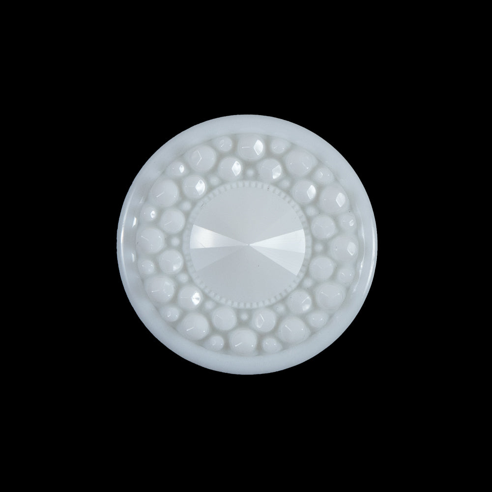 White 3-Dimensional Dotted Shank-Back Button - 36L/23mm - Joann Fabrics