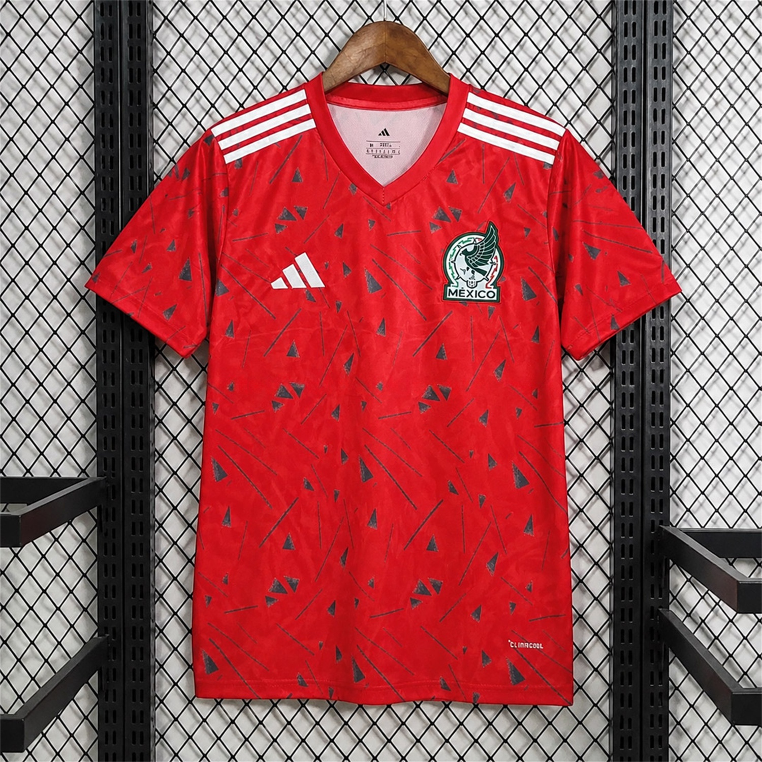 Mexico 2026 Red With Black Pattern Special Jersey - Fans Version - UnitedFutballJersey
