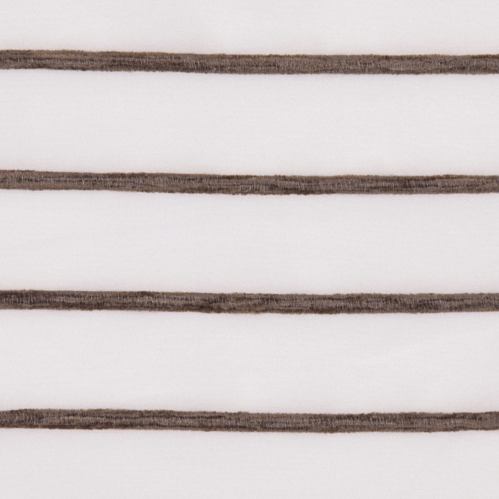 Ivory/Chocolate Stripes Striped Sheer - Joann Fabrics