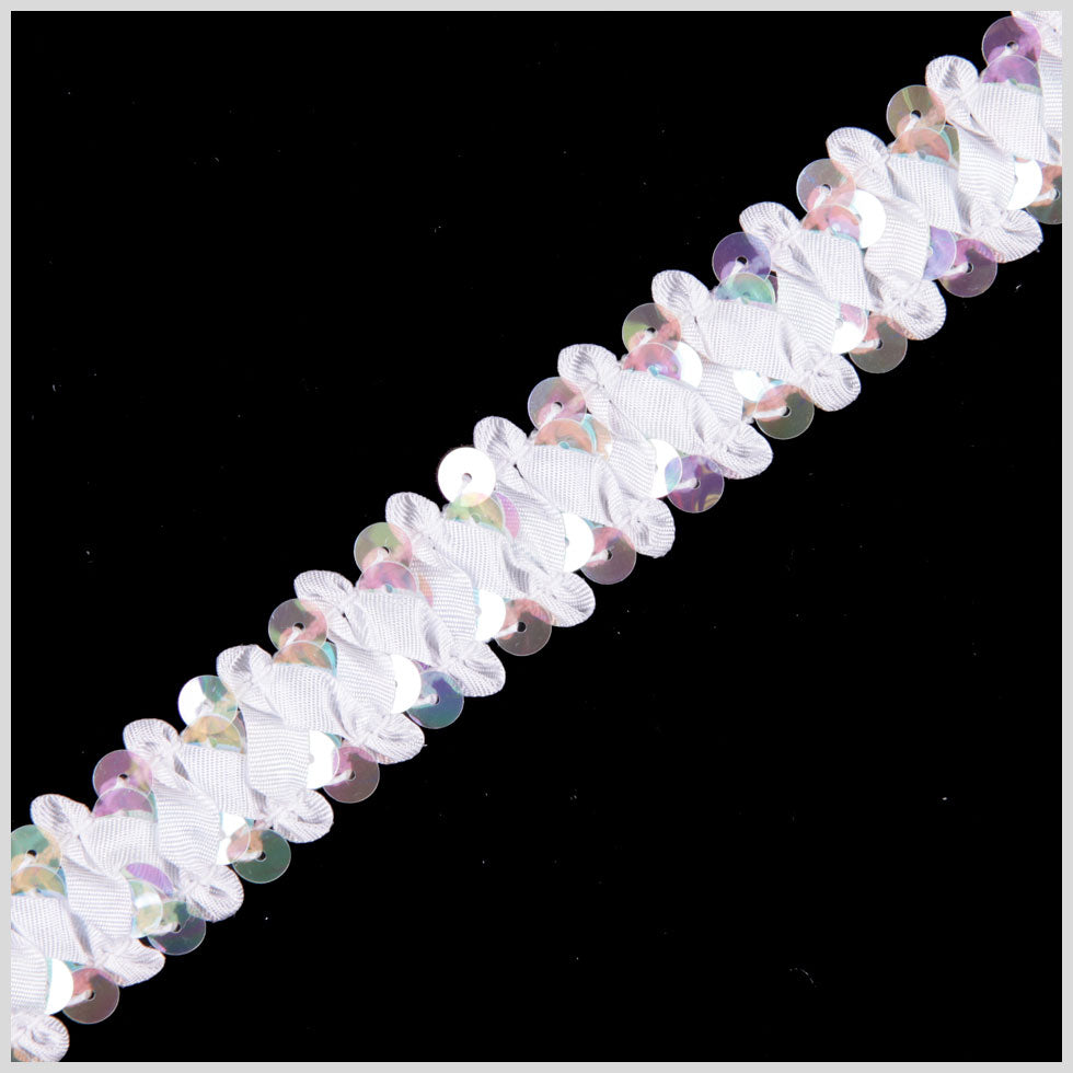 Clear/ Iridescent White Stretch Sequin - Joann Fabrics